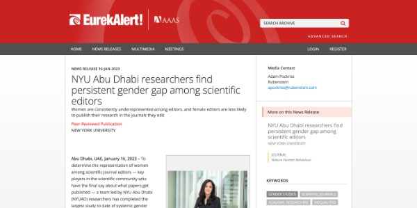 NYU Abu Dhabi researchers find persistent gen EurekAlert! www.eurekalert.org